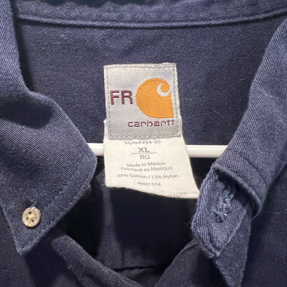 Carhartt Men's Dark Blue Shirt Jacket - Picture 2 of 2